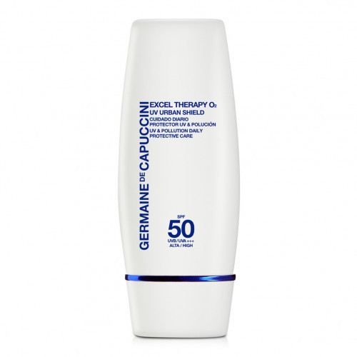 Germaine de Capuccini Excel Therapy O2 UV Urban Shield Pollution Daily Protective Care SPF50 Apsauginė priemonė nuo UV spindulių ir taršos, su apsauga 30ml