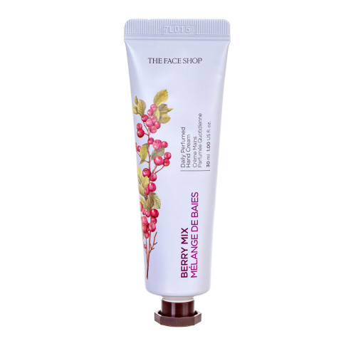 The Face Shop Daily Perfumed Hand Cream Berry Mix Parfumuotas rankų kremas su uogomis 30ml