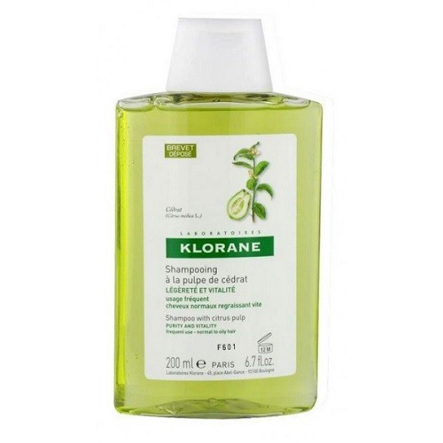 Klorane Plaukų šampūnas su citrinų ekstraktu 200ml