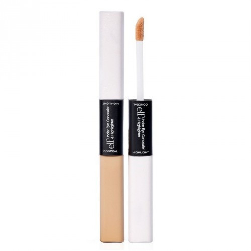 e.l.f. Under Eye Concealer & Highlighter paakių maskuoklis ir šviesinanti priemonė (Spalva - Glow/Light) 12ml