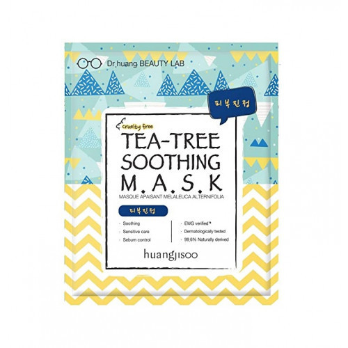 Huangjisoo Tea Tree Soothing Sheet Mask Raminanti veido kaukė 25ml