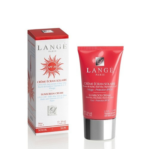 Lange Paris Sunscreen Cream Apsauginis veido kremas SPF30 50ml