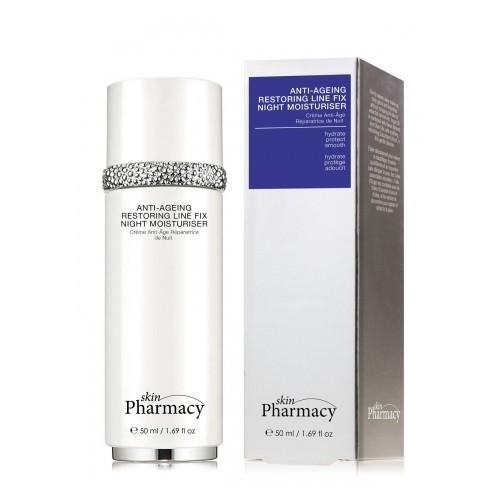 Skin Pharmacy Anti-Ageing Restoring Line Fix Atkuriamasis naktinis veido drėkiklis 50ml