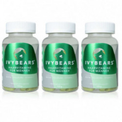 IVYBEARS Hair Vitamins For Men Plaukų augimą skatinantis maisto papildas vyrams 1 Mėnesiui