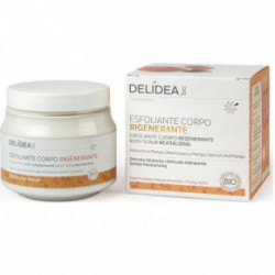 Delidea BIO Apricot and Mango Body Range Ekologiškas drėkinantis ir elastingumo suteikiantis kūno šveitiklis su mango ir abrikosų aliejumi 200ml