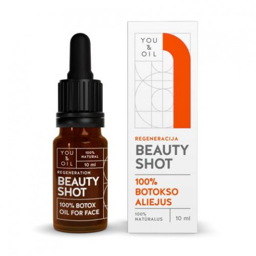 You&Oil Beauty Shot Regeneration 100% BOTOX OIL 100 % BOTOKSO Aliejus veidui REGENERACIJA 10ml