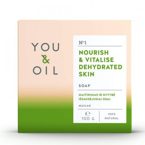 You&Oil Nourish & Vitalise Dehydrated Skin Soap Muilas išsausėjusiai odai 100g