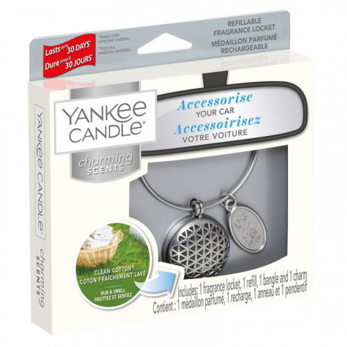 Yankee Candle CHARMING SCENTS GEOMETRIC CLEAN COTTON 90g, Originali pakuote