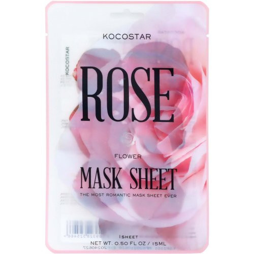 Kocostar Rose Flower Mask Sheet Rožių kaukė 20ml