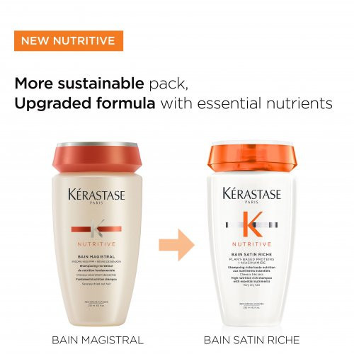 Kérastase Nutritive Bain Satin Riche Shampoo Maitinamasis šampūnas labai sausiems plaukams 250ml