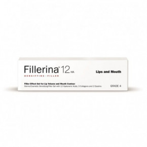 Fillerina 12 HA Filler Gel for Lips and Mouth 4 Dermakosmeetiline täitegeel huultele ja huulte ümbrusele 7ml