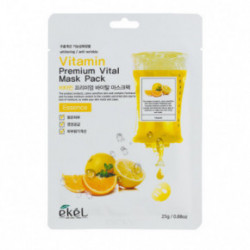 Ekel Vitamin Premium Vital Mask Veido kaukė su vitaminu C 1vnt.