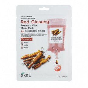 Ekel Red Ginseng Premium Vital Mask Veido kaukė su raudonuoju ženšeniu 1vnt.