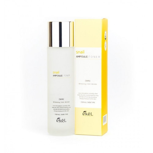 Ekel Ampoule Toner Snail Veido tonikas su sraigių mucinu 150ml