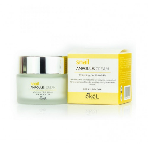 Ekel Ampoule Cream Snail Veido Kremas su sraigių mucinu 50ml