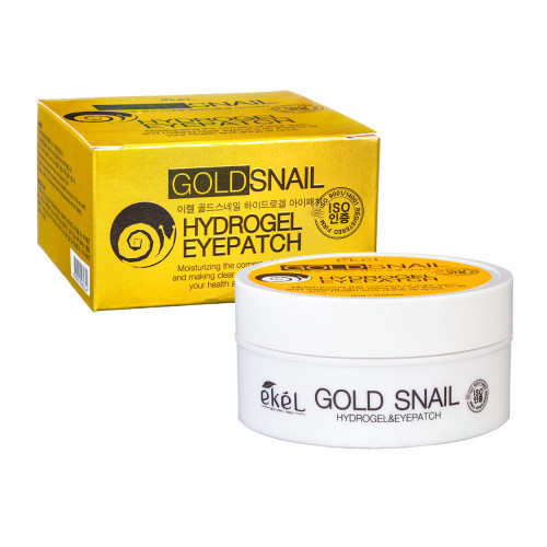 Ekel Gold Snail Eye Patch Paakių pagalvėlės su auksu ir sraigių serumo ekstraktu 60vnt.