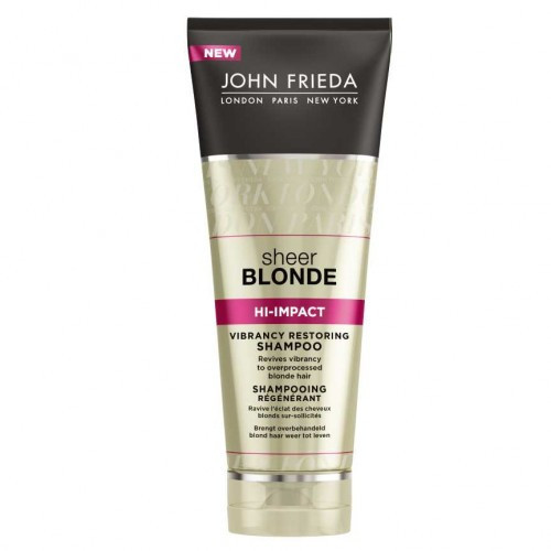 JOHN FRIEDA Sheer Blonde Hi-Impact Shampoo Šampūnas itin šviesioms blondinėms 250ml