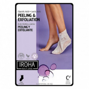 IROHA Exfoliating Lavender Foot Socks Profesionāla maska pēdām ar Lavandas ekstraktu 1gab.