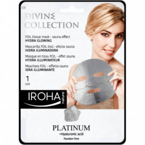 IROHA Hydra Glowing Platinum Foil Tissue Face Mask 25ml