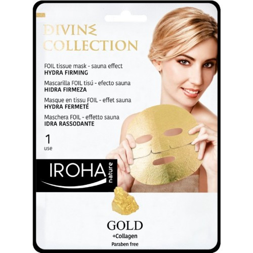 IROHA Divine Collection FOIL Tissue Mask Hydra Firming Stangrinamoji veido kaukė 25ml