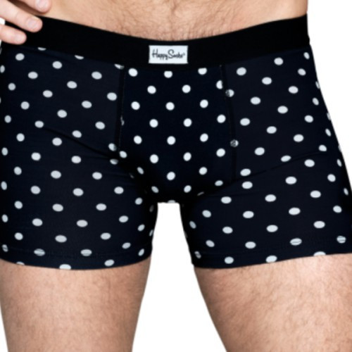 Happy Socks Men Boxer Dots Vyriškos kelnaitės juodos