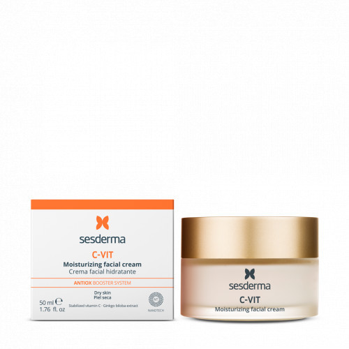 Sesderma C-Vit Moisturizing Facial Cream Skaistinantis, drėkinamasis veido kremas 50ml
