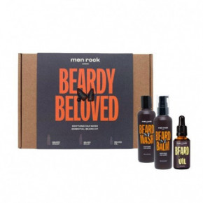 Men Rock Beardy Beloved Soothing Oak Moss Beard Kit Bārdas kopšanas piederumu komplekts 1gab.