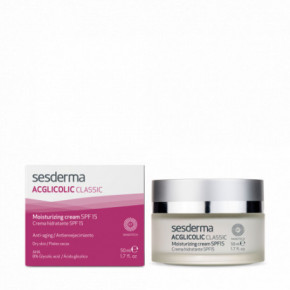 Sesderma Acglicolic Classic Moisturizing Cream SPF15 Drėkinamasis kremas 50ml
