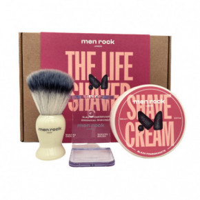 Men Rock The Life Shaver Black Pomegranate Essential Shaving Kit Skutimosi priemonių rinkinys 1vnt.