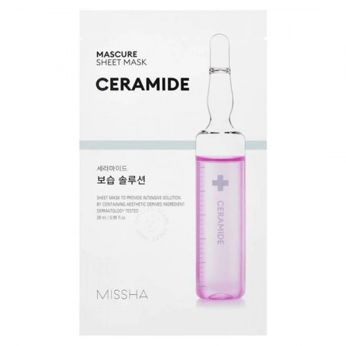 Missha Mascure Solution Sheet Mask Lakštinė veido kaukė Glutathione 