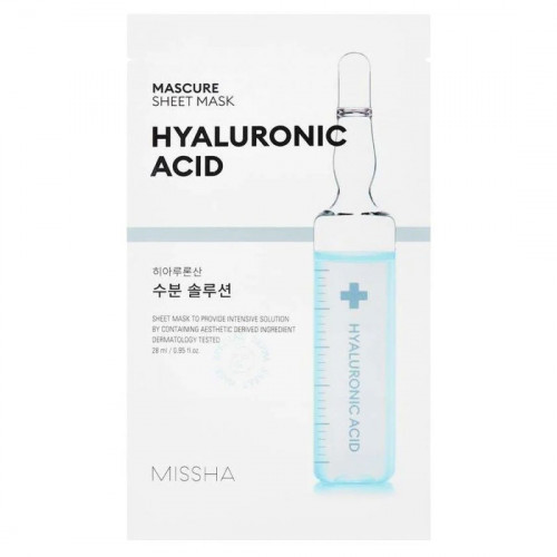 Missha Mascure Solution Sheet Mask Lakštinė veido kaukė Glutathione 