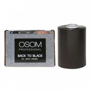 OSOM Professional Embossed Roll Back To Black Folija matu krāsošanai 100 m