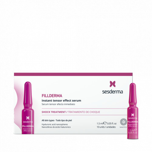 Sesderma Fillderma Instant Tensor Effect Serum Ampoules Ampulės su hialurono rūgštimi 10x1.5ml