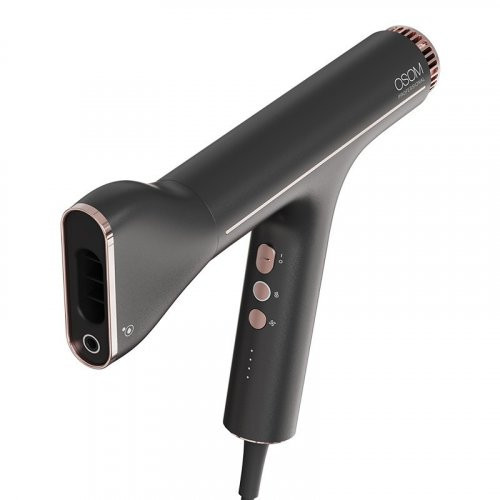 OSOM Professional Hair Dryer Plaukų džiovintuvas su vandens jonų ir neigiamų jonų technologijomis Black