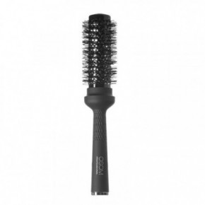 OSOM Professional Round Hair Brush Apaļa suka matu žāvēšanai un veidošanai, ar neilona sariem Black