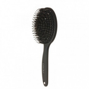 OSOM Professional Lollipop Vent Brush Matte Ümmargune juuksehari nailonharjastega ja metsseaharjastega Black