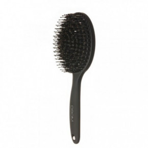 OSOM Professional Round Hair Vent Brush Apvalios formos šepetys plaukams su nailono spygliukais ir šerno šereliais Black