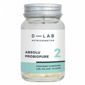 D-LAB Nutricosmetics Absolu Probiopure Uztura bagātinātājs gremošanas sistēmas un mikrofloras uzturēšanai 1 Mēnesim