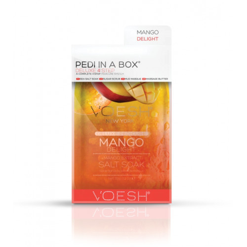 VOESH Pedi In A Box Deluxe 4in1 Mango Delight Procedūra kojoms Rinkinys