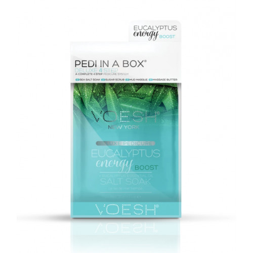 VOESH Pedi In A Box Deluxe 4in1 Eucalyptus Energy Procedūra kojoms Rinkinys