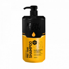 Nishman Pro-Hair Shampoo Plaukų šampūnas su keratinu, be parabenų ir druskų 1250ml