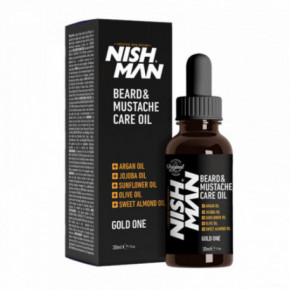 Nishman Beard & Mustache Care Oil Barzdos ir ūsų priežiūros aliejus 30ml