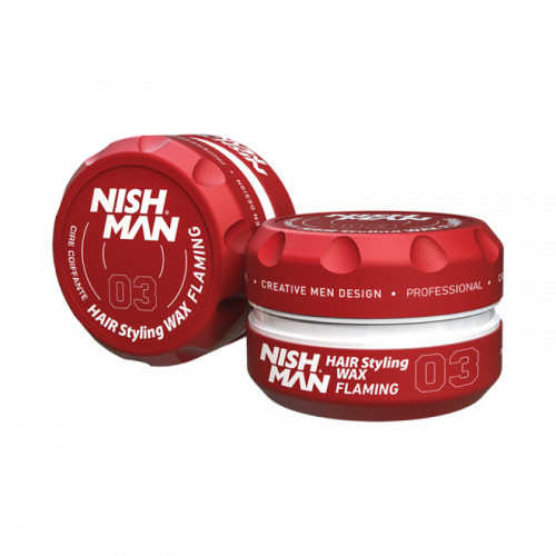 Nishman Hair Styling Flaming Wax 03 Plaukų formavimo vaškas 100ml