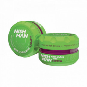 Nishman Hair Styling Wax 05 Keratin Plaukų formavimo vaškas 100ml
