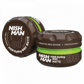 Nishman Hair Styling Wax B8 Matte Matistav juuksevaha 100ml