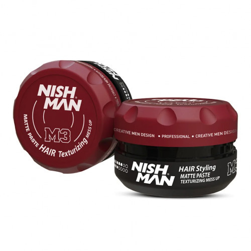 Nishman Matte Mess Up Hair Texturizing Paste M3 Plaukų formavimo pasta 100ml