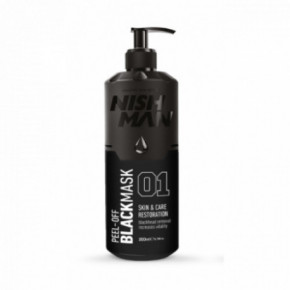 Nishman Black Peel Off Face Mask Nulupama sejas maska 200ml