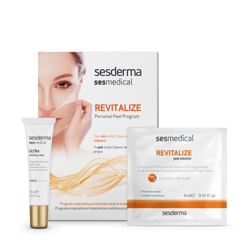 Sesderma Revitalize Personal Peel Program Odą atgaivinanti cheminio pilingo procedūra