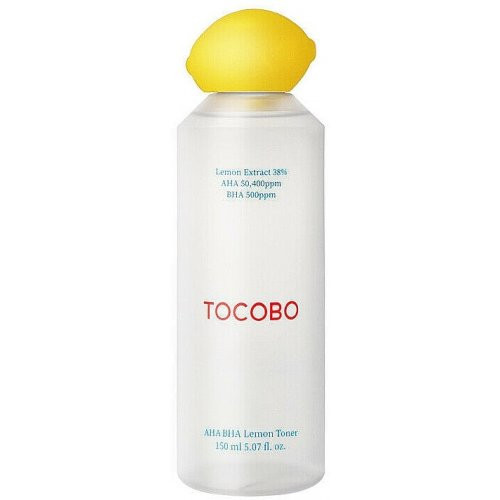 Tocobo Aha Bha Lemon Toner Veido valiklis su AHA ir BHA rūgštimis ir vitaminu C 150ml