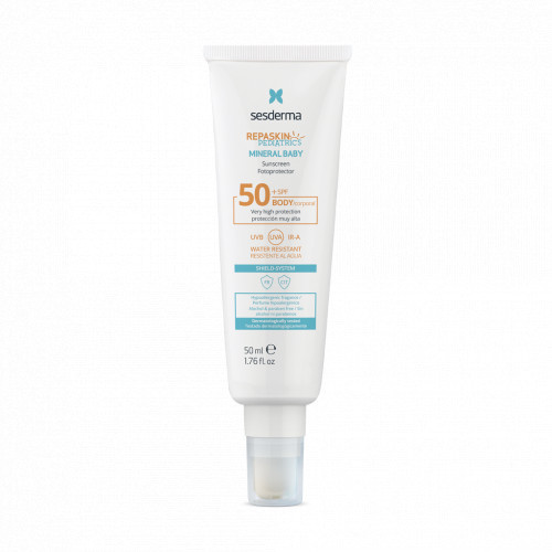 Sesderma Repaskin Pediatrics Mineral Baby Apsauginis kremas nuo saulės vaikams SPF50 50ml